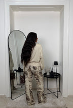 JEANS ANIMALIER BEIGE