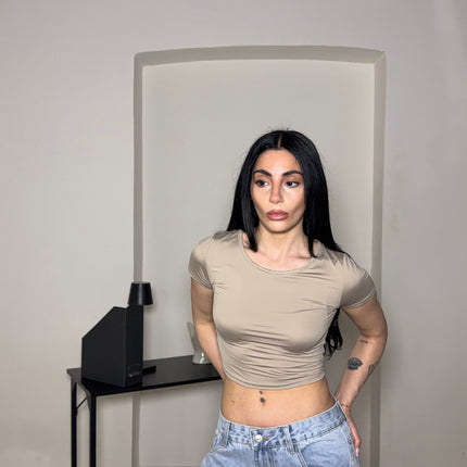 T-shirt BASIC CROP