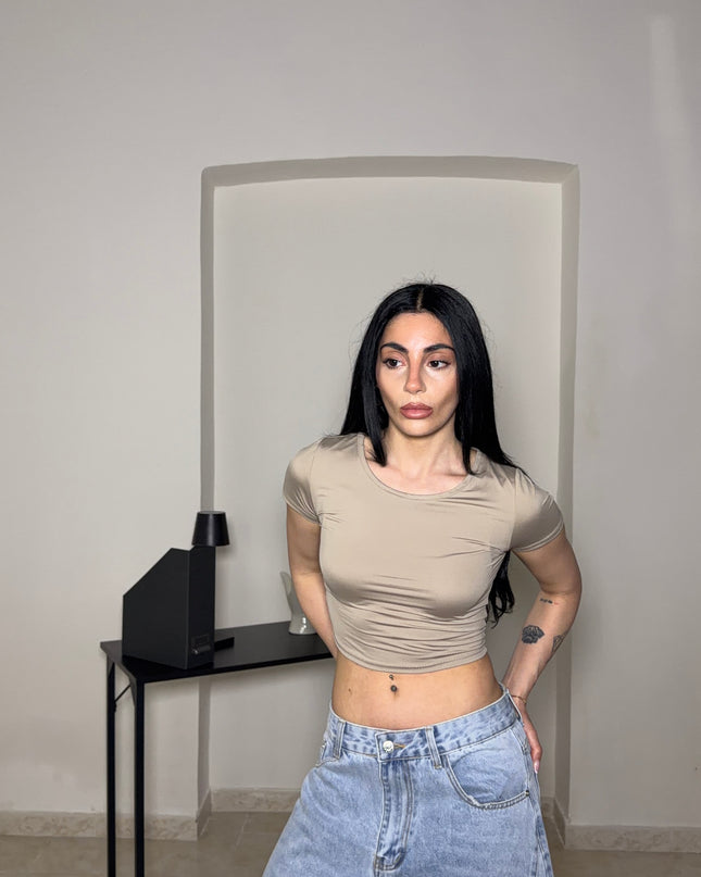 T-shirt BASIC CROP