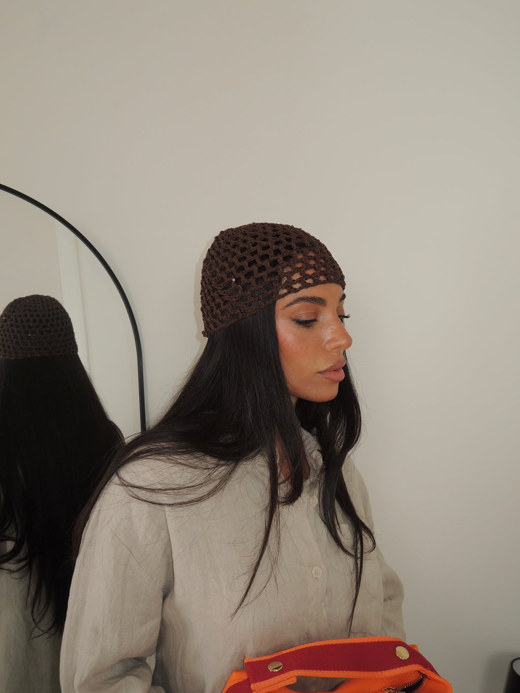 CAPPELLINO IN MAGLIA CHOCO