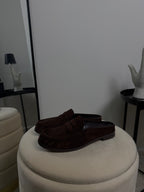 MOCASSINI SABOUT IN CAMOSCIO MARRONE