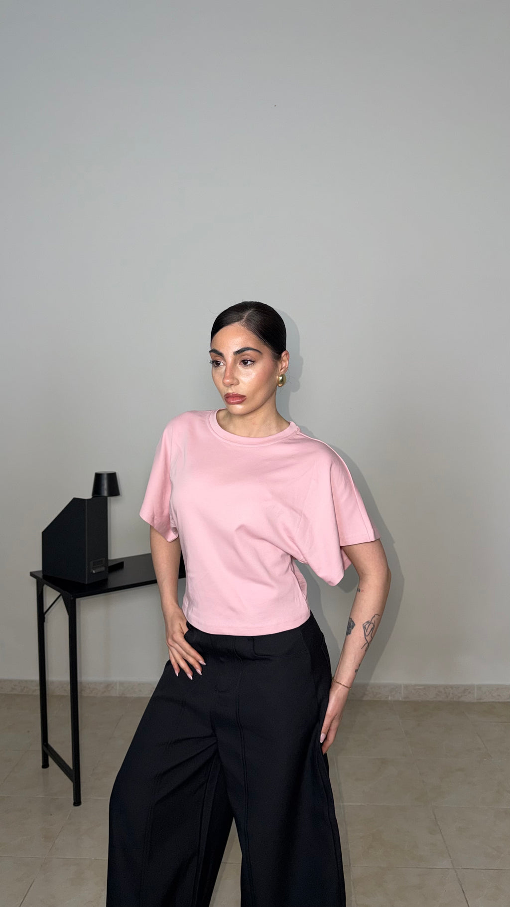 T-shirt CROPPED pink