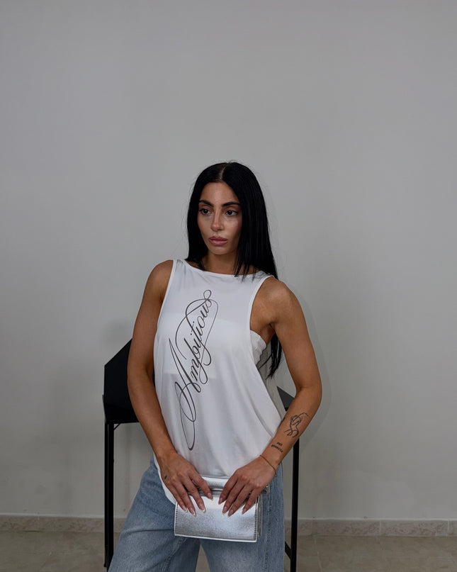 Canotta AMBITIOUS bianca