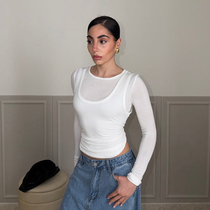 Maglia DOPPIO STRATO bianca