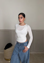 Maglia DOPPIO STRATO bianca