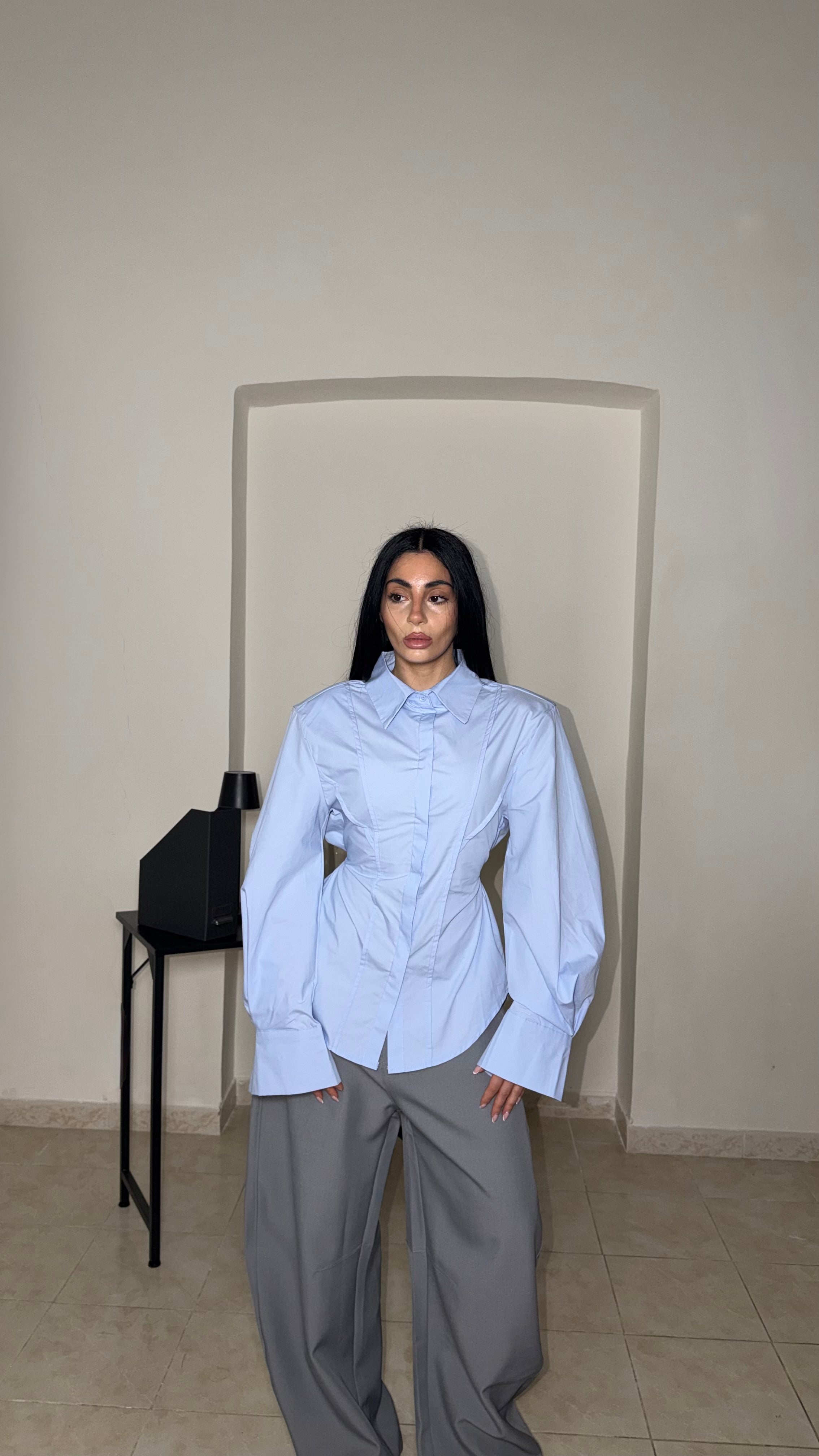 Camicia MEMORY celeste