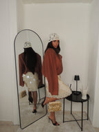 Gonna MAXI PAILLETTES beige