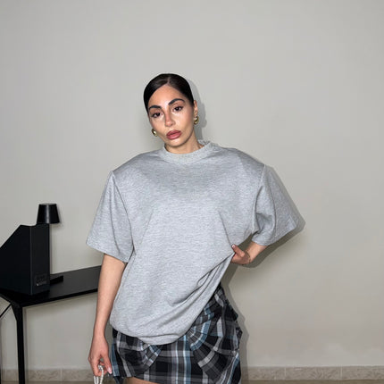 T-shirt MAXI SPALLINE grey