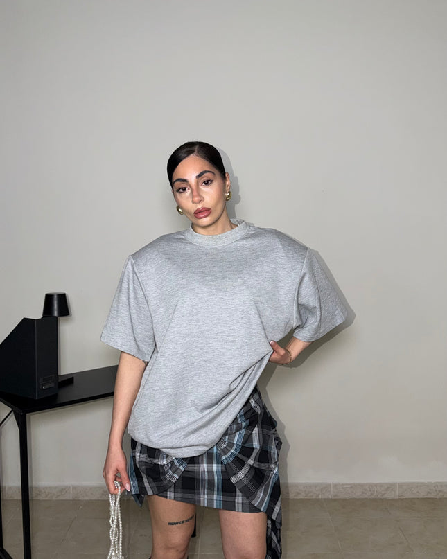 T-shirt MAXI SPALLINE grey