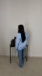 Camicia NODO celeste