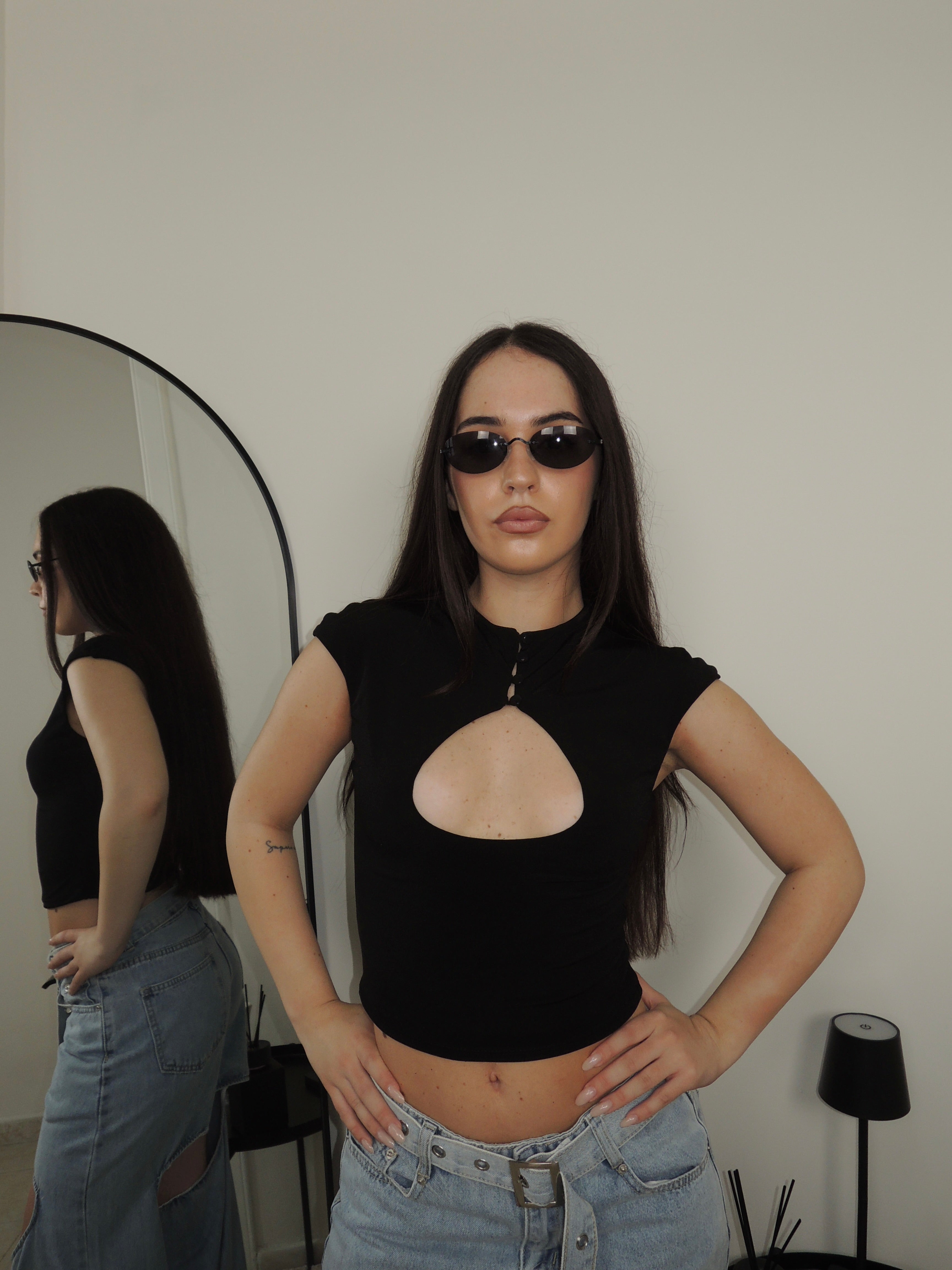 Maglia OPEN nero
