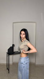 T-shirt BASIC CROP