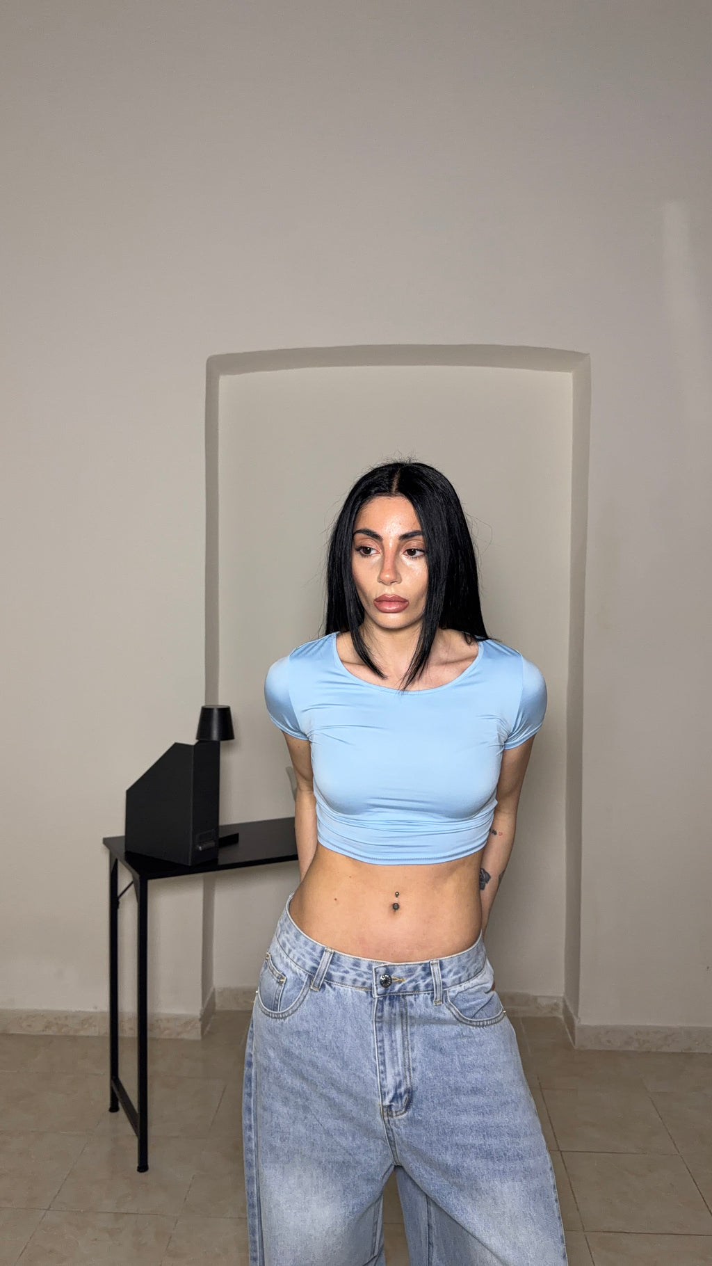 T-shirt BASIC CROP