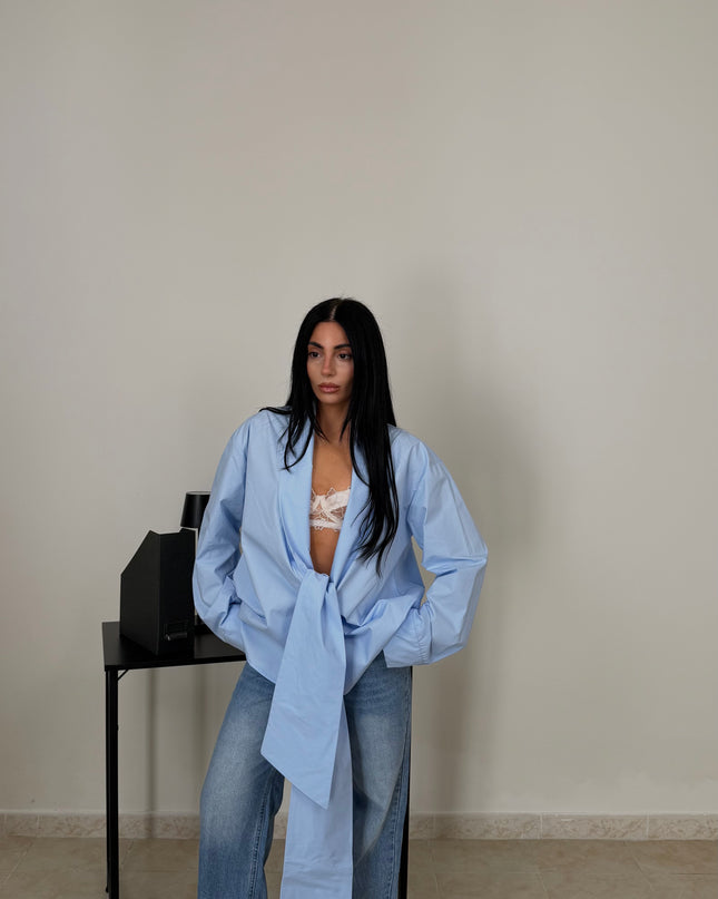 Camicia NODO celeste
