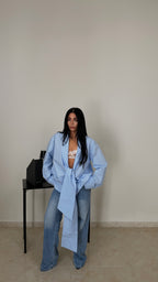 Camicia NODO celeste