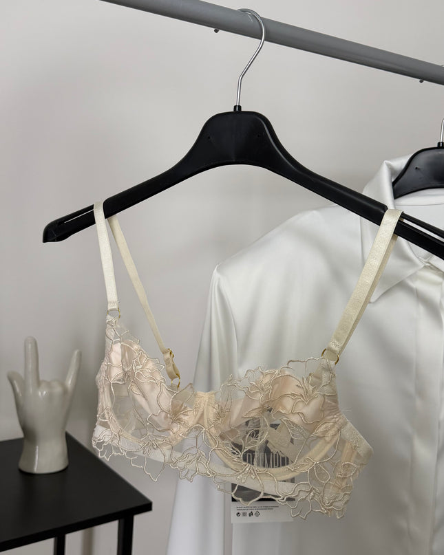 BRAS RICAMATA CHAMPAGNE