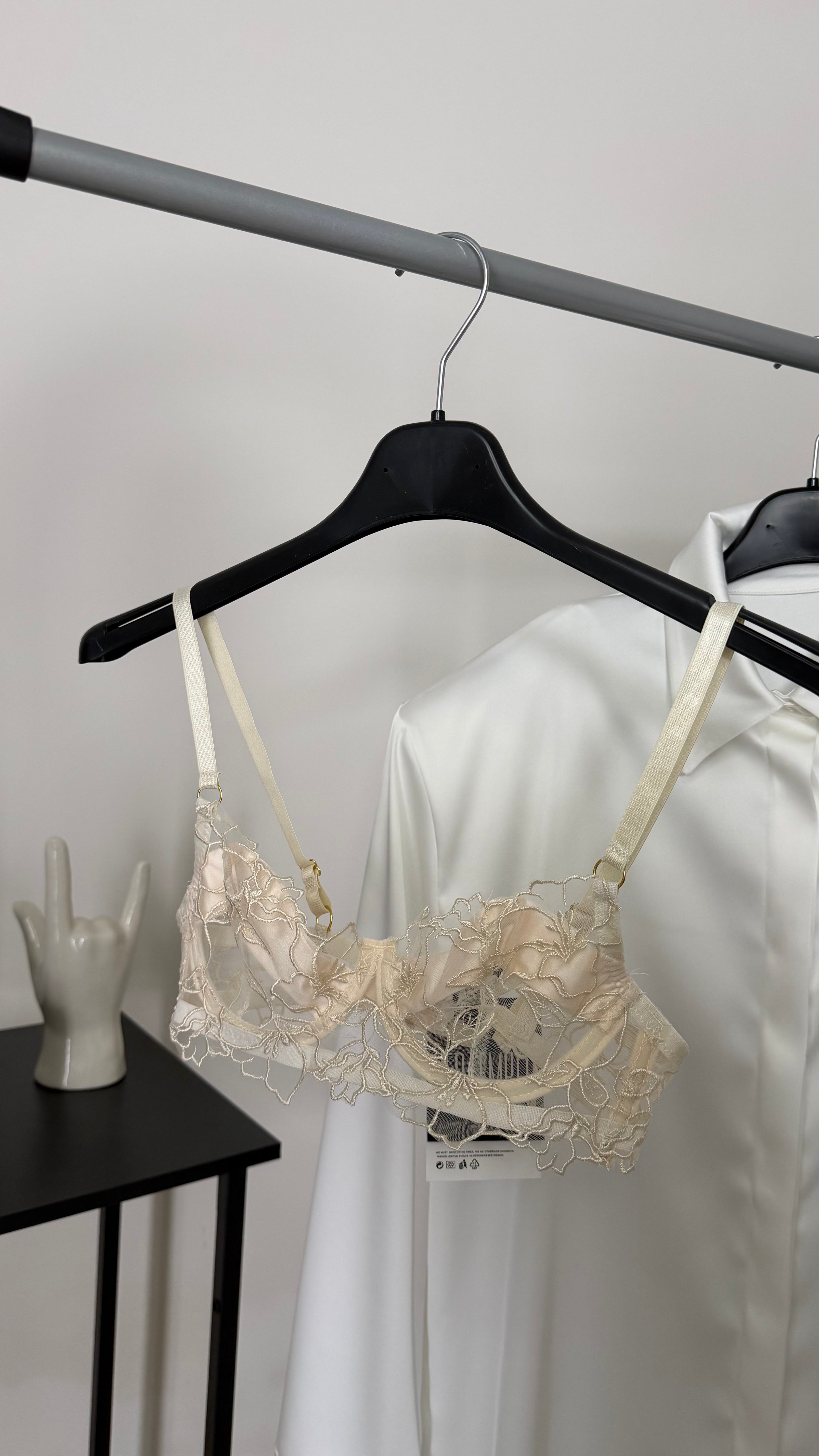 BRALETTE RICAMATA CHAMPAGNE