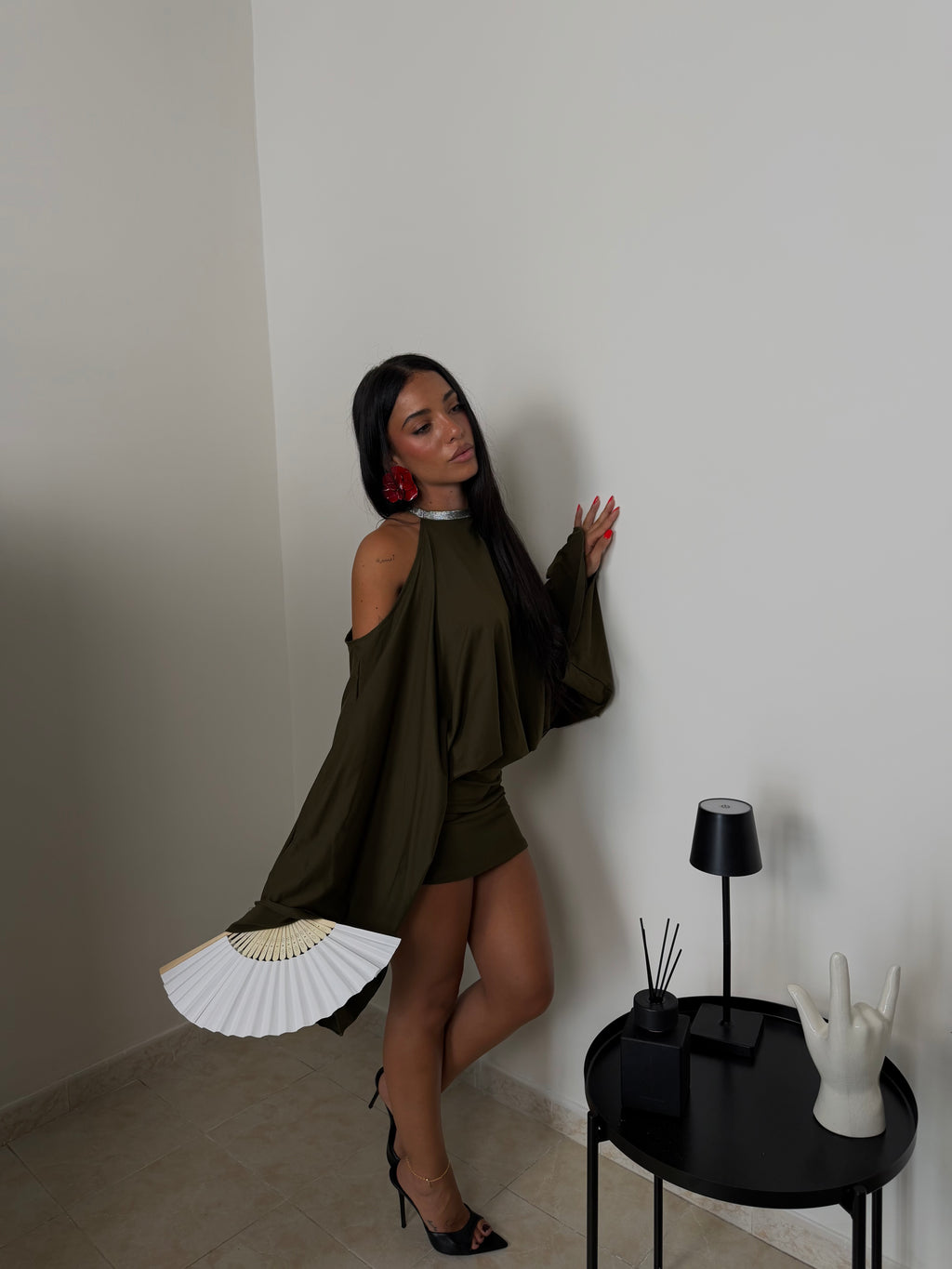MiniDress BUTTERFLY verde