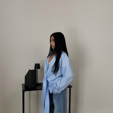 Camicia NODO celeste