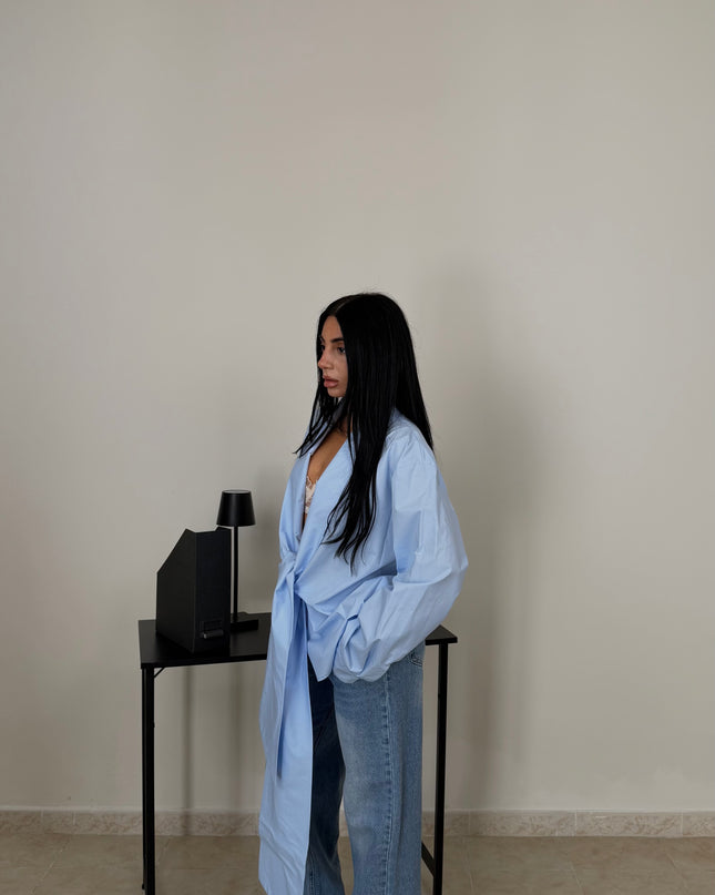 Camicia NODO celeste