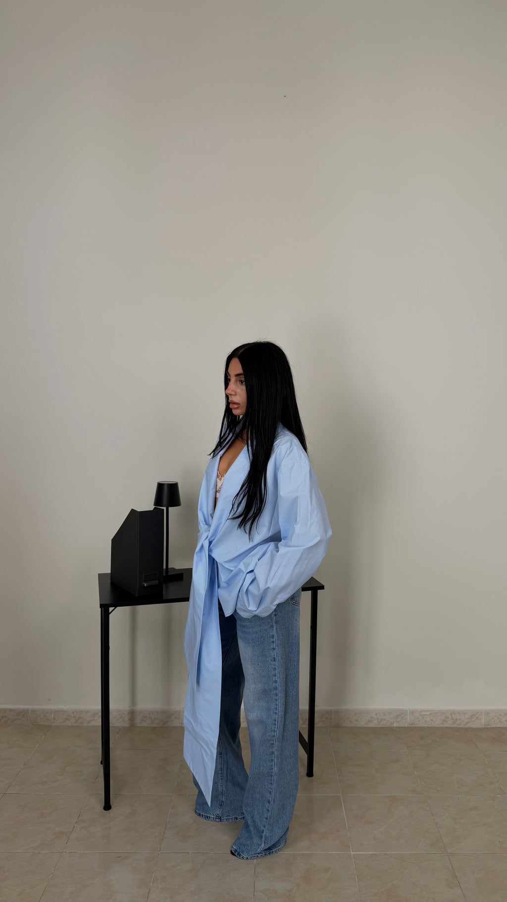 Camicia NODO celeste