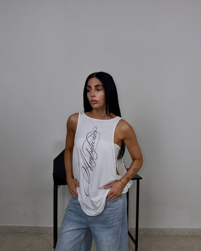 Canotta AMBITIOUS bianca