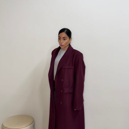 Cappotto BUSINESS borgogna