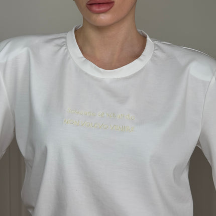 T-shirt CON SCRITTA