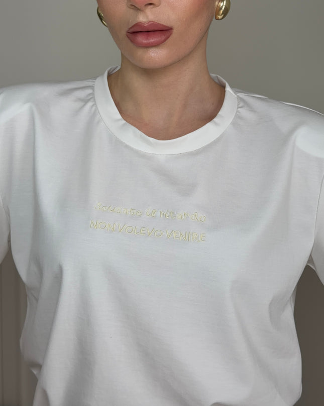 T-shirt CON SCRITTA