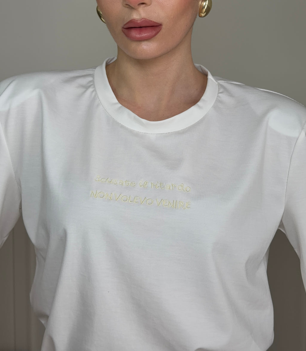 T-shirt CON SCRITTA