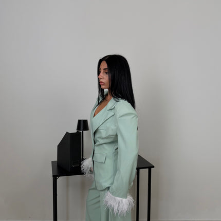 Tailleur PIUME verde menta