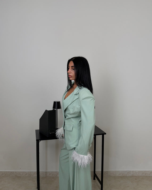 Tailleur PIUME verde menta
