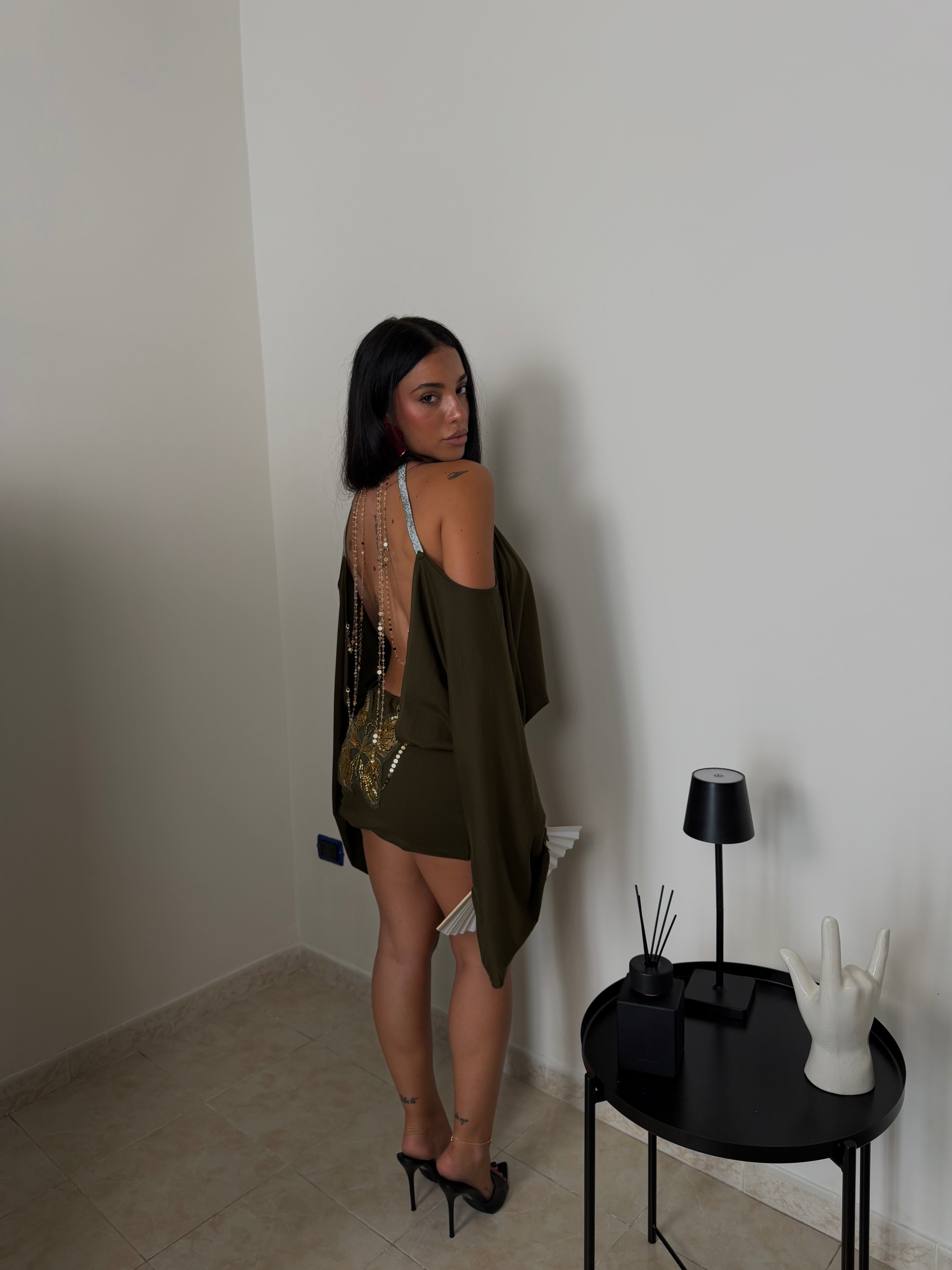 MiniDress BUTTERFLY verde