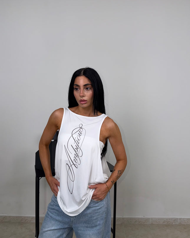 Canotta AMBITIOUS bianca