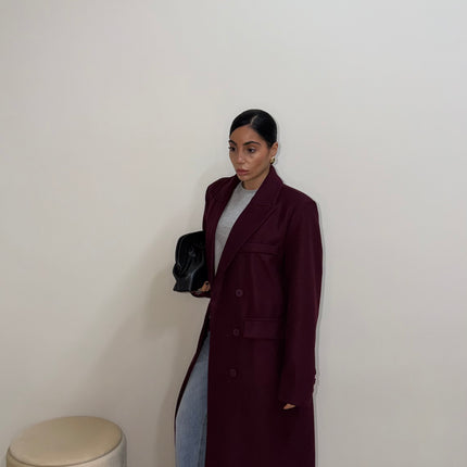 Cappotto BUSINESS borgogna