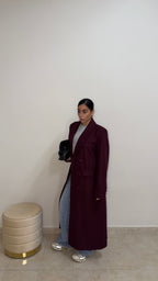 Cappotto BUSINESS borgogna