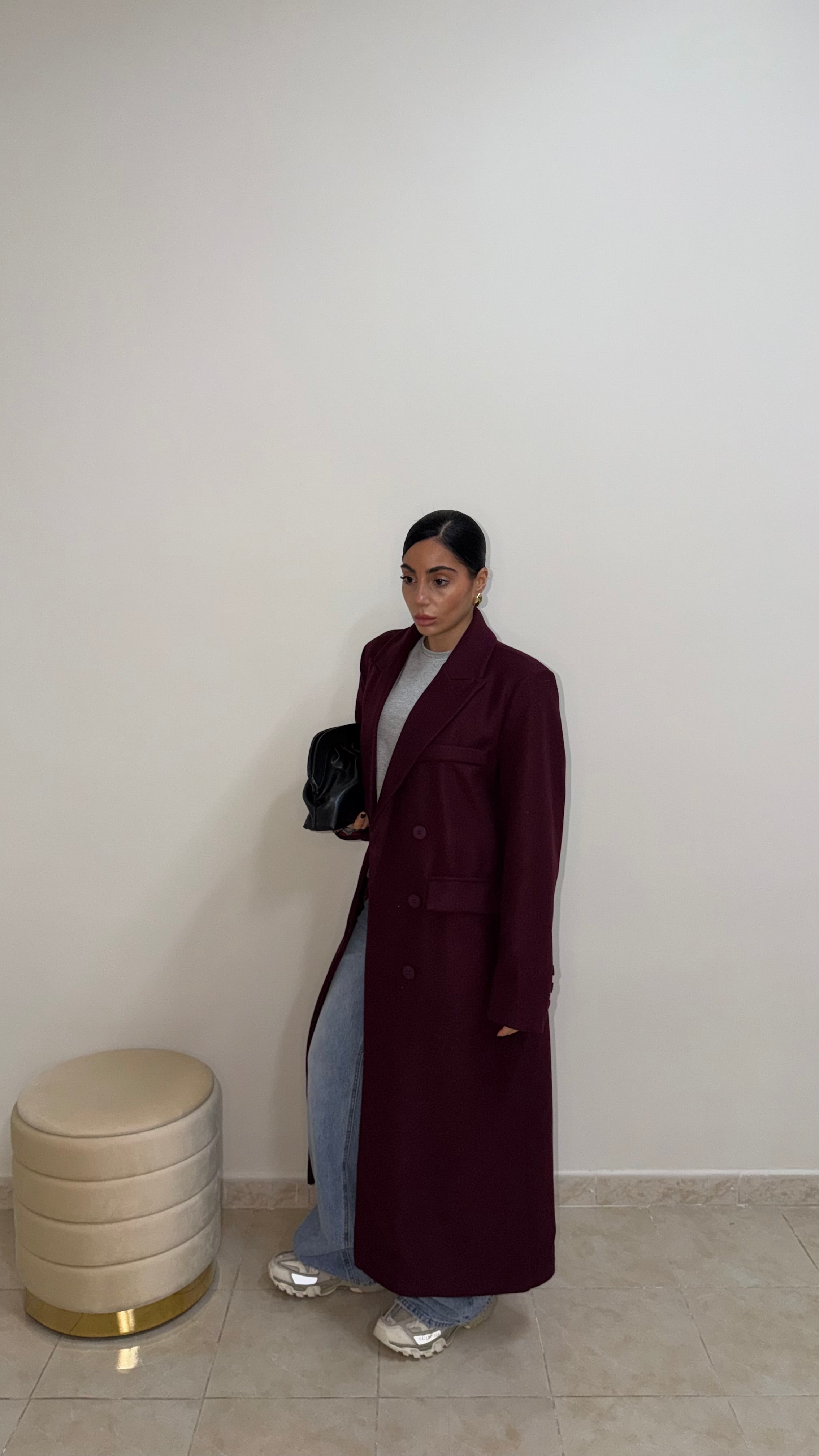 Cappotto BUSINESS borgogna