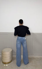 Jeans WIDE LEG celeste