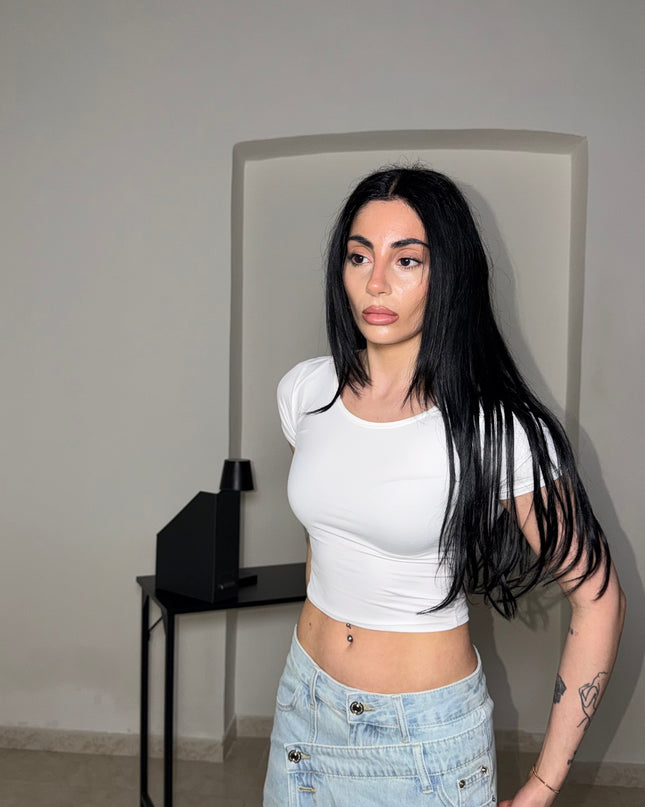 T-shirt BASIC CROP