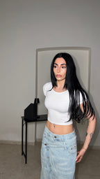 T-shirt BASIC CROP