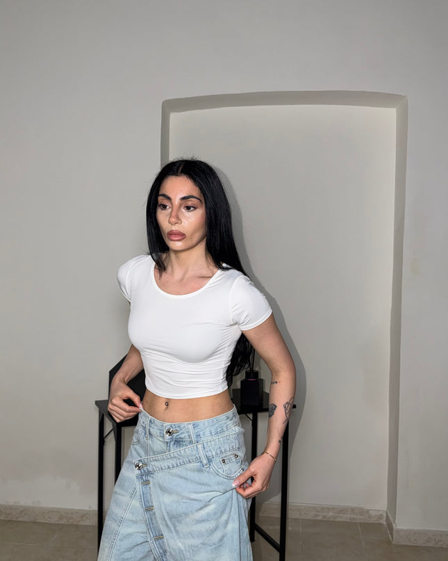 T-shirt BASIC CROP