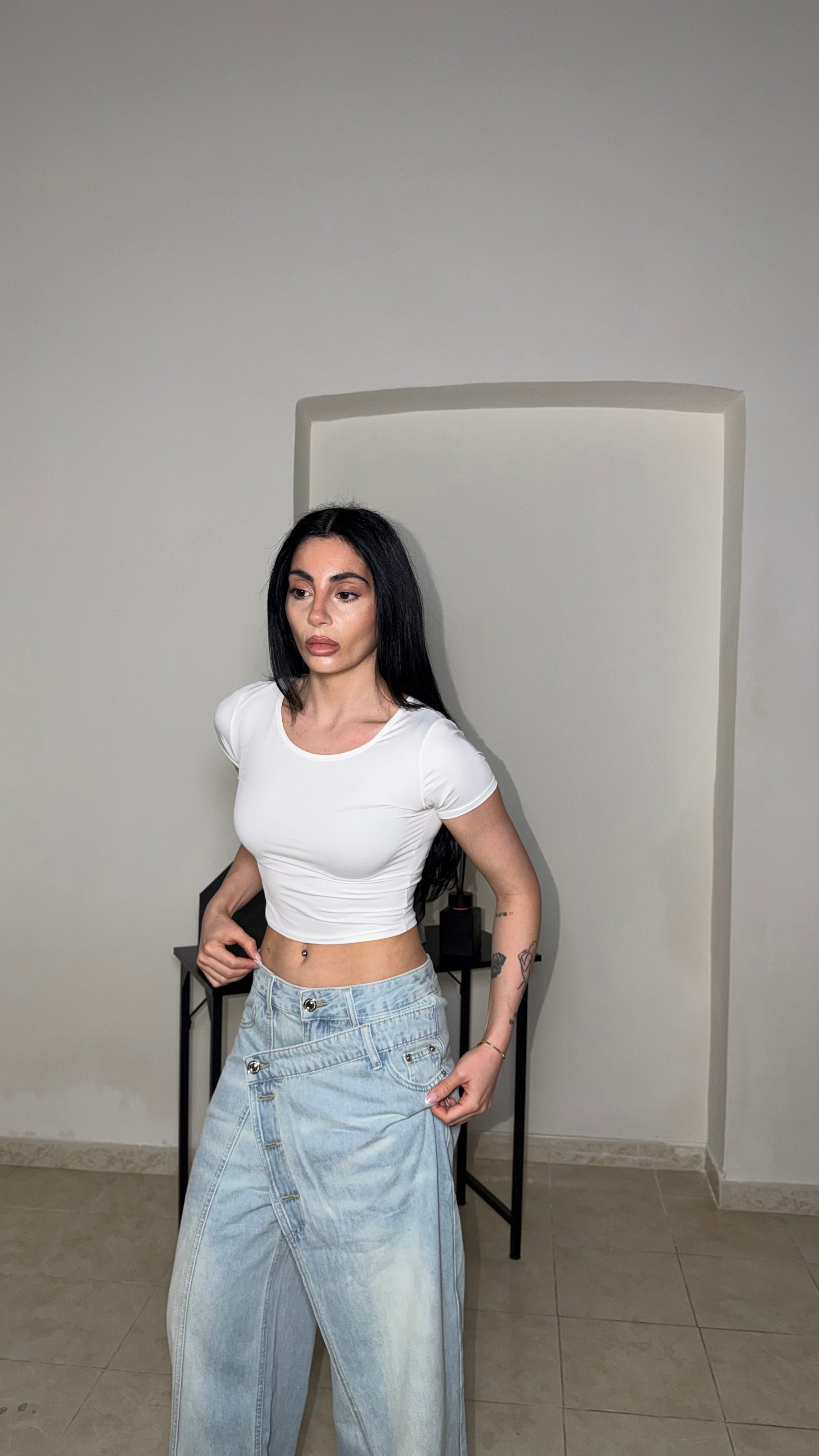 T-shirt BASIC CROP