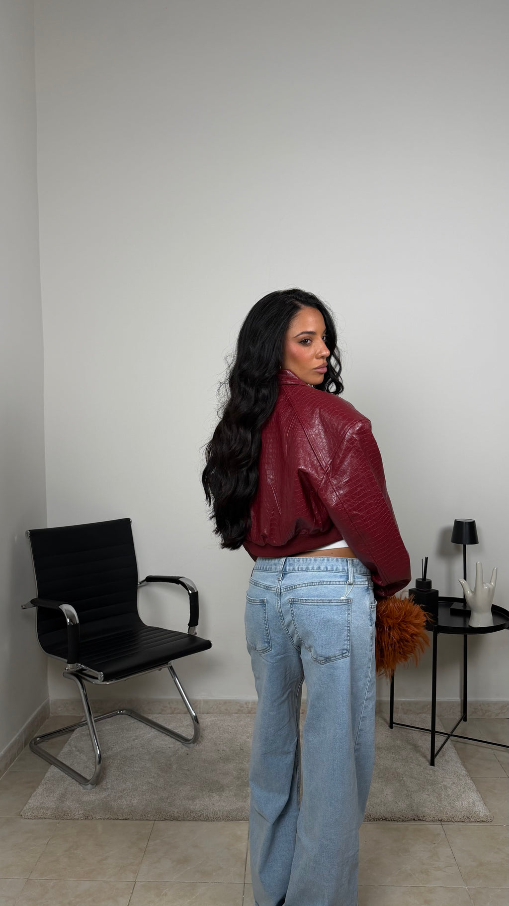JACKET HAZEL BORDEAUX