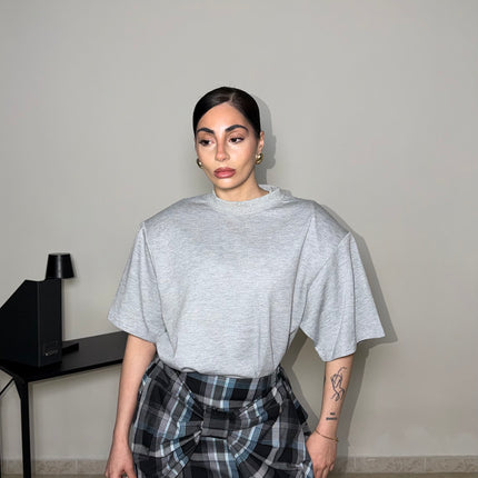 T-shirt MAXI SPALLINE grey