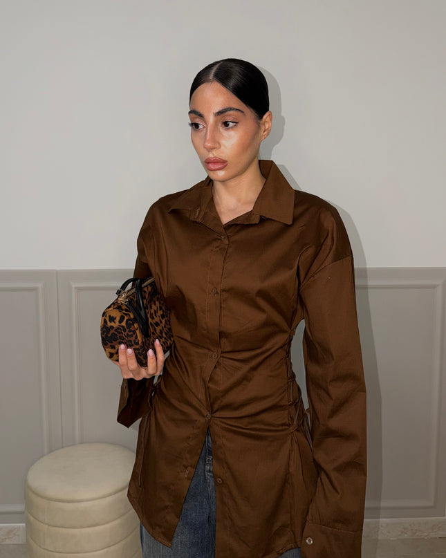 Camicia LATERAL STRINGS choco