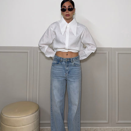 Jeans FLOWER celeste