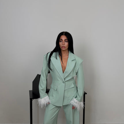 Tailleur PIUME verde menta