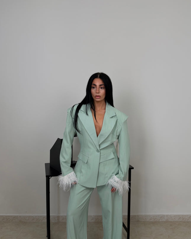Tailleur PIUME verde menta