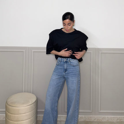 Jeans WIDE LEG celeste