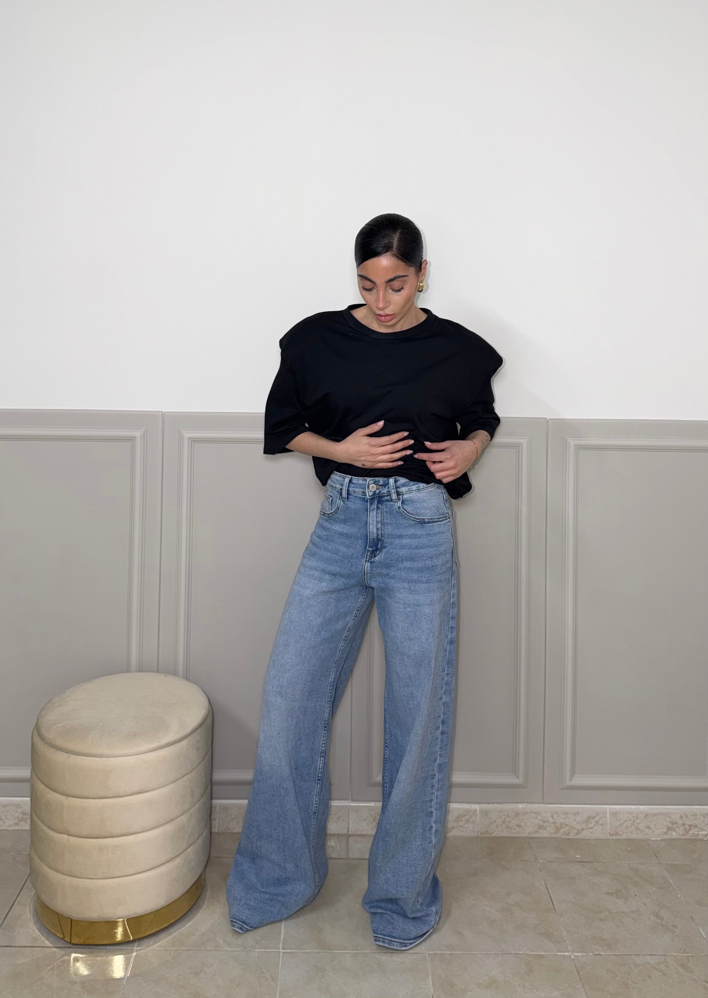Jeans WIDE LEG celeste